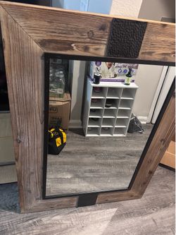 Furniture for sell King size bed, Dresser, and a wooden mirror