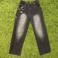 Vintage Y2K Southpole Graffiti Jeans Boys 16 Size 26