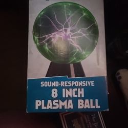 8" Plasma Ball Green Brand New In Open Box