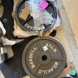 Misc Workout Weights, Dumbells, Barbells, Curl Bar. Olympic And Standard