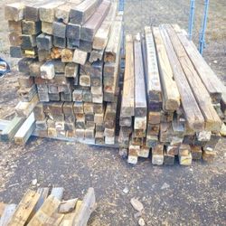 Pressure treated 4x4s repurposed posts need gone!