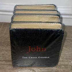 Cross Gospels: John/Luke/Mark/Matthew: Bible Gospel, Foil Gold Pages, Seal.(#17)