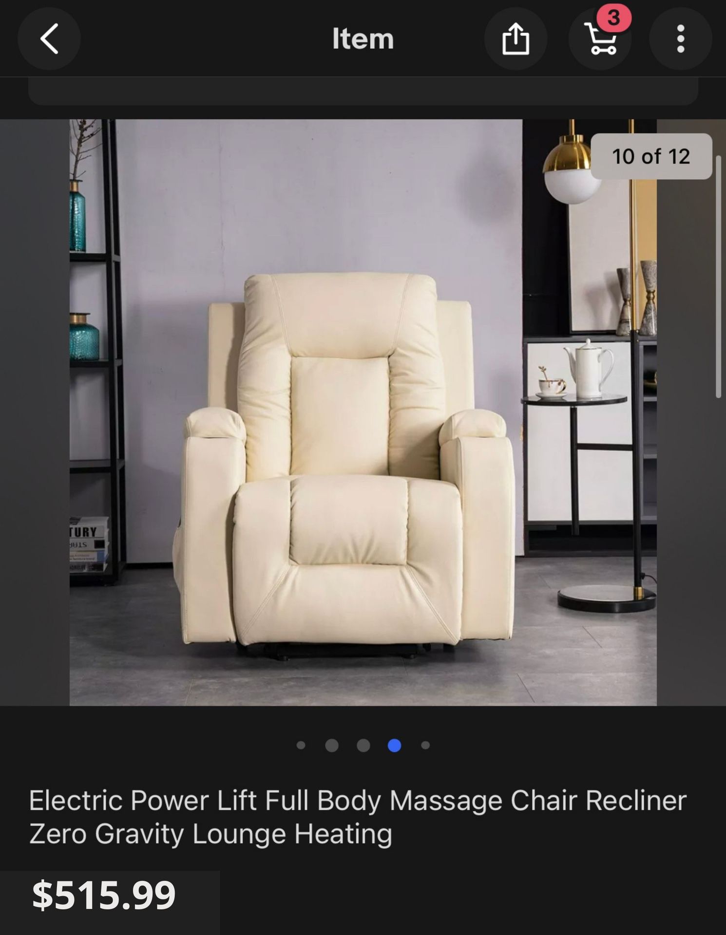 * FREE DELIVERY* NEW Massaging Lift Recliner Chair with 3 Year Squaretrade Warranty