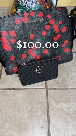 Michael Kors Floral Handbag with MK Coin Purse