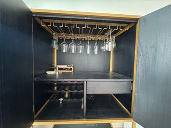 Crate & Barrel Wine Cabinet
