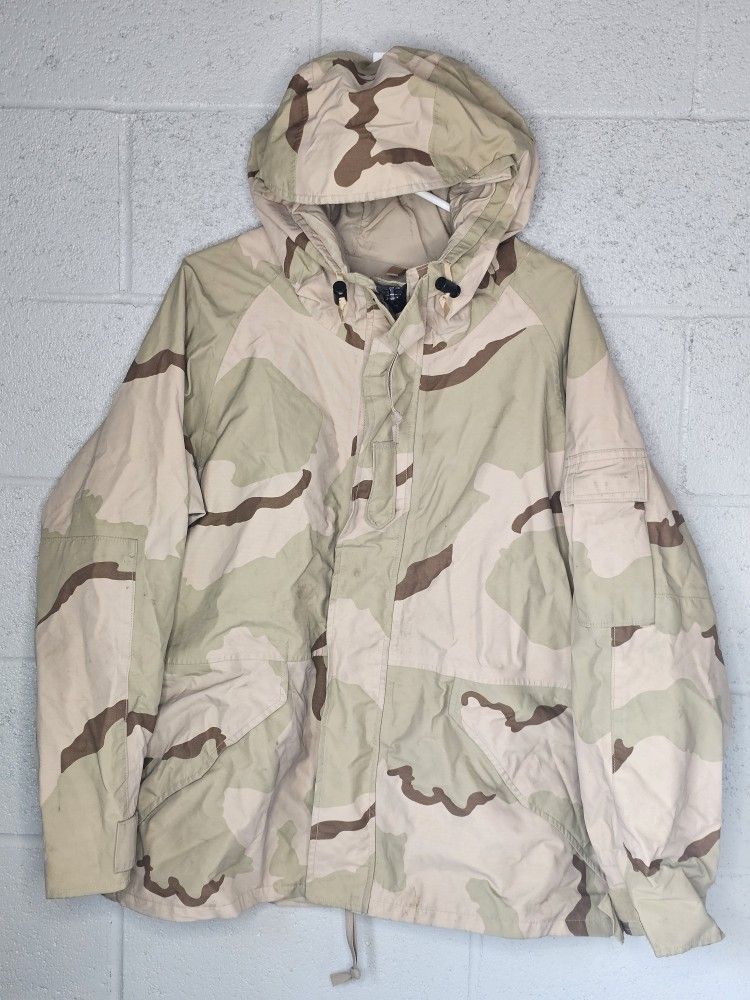 US Military Parka Jacket Adult Large Short Cold Weather Desert Camouflage