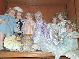 Porcelain doll collection