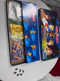 Scooby Doo Monopoly Game Freight Fest Edition Complete w 6 pewter pieces