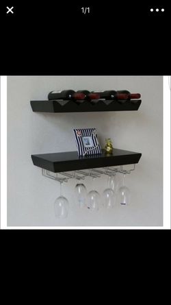 Espresso wine rack