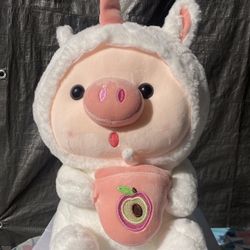 Piggy Pig In Unicorn Costume Plush Toy 14” Tall Valentines Gift