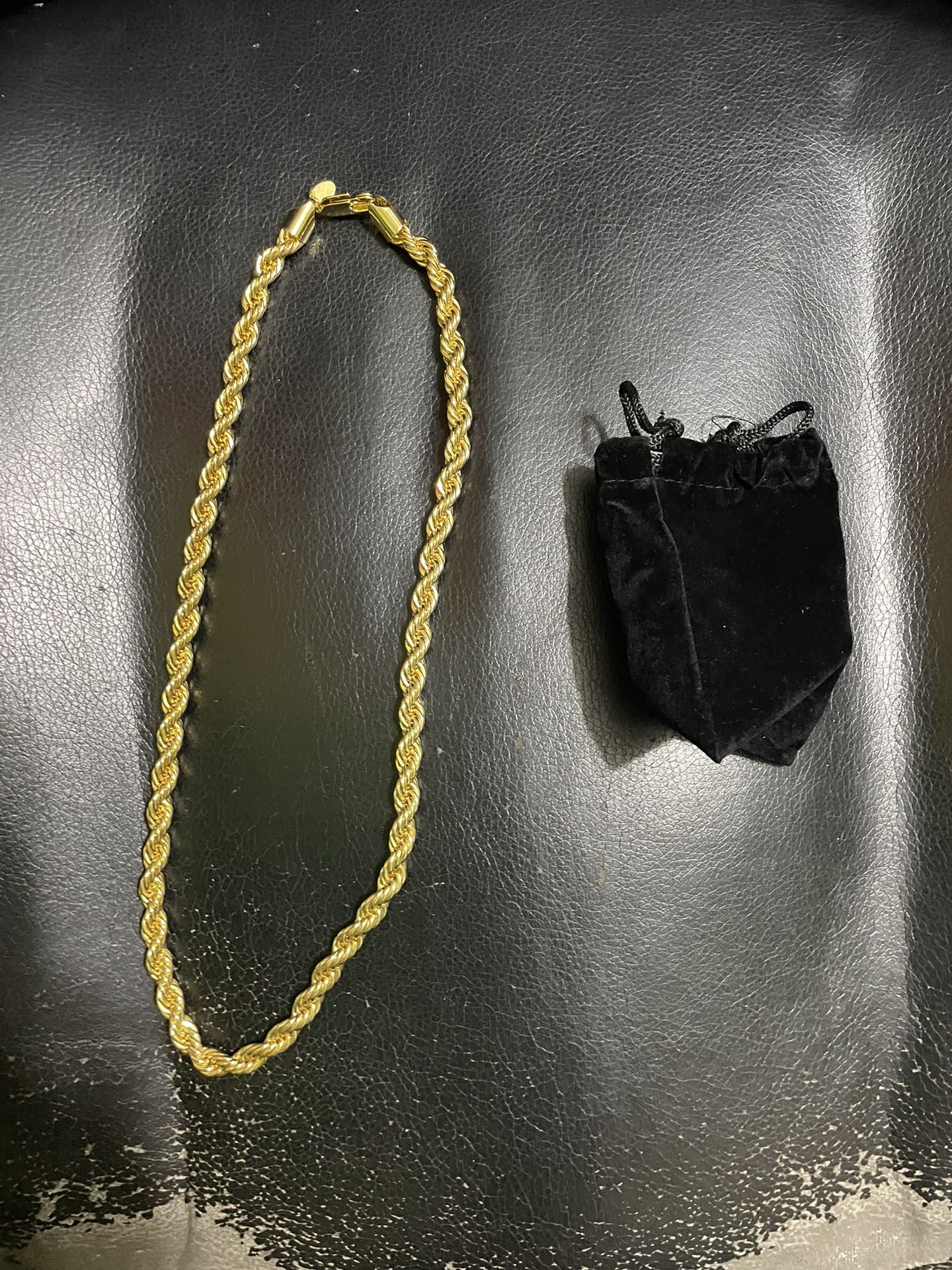 Brand New 24k 26inch 8mm Gold Rope Chain Thick Plated