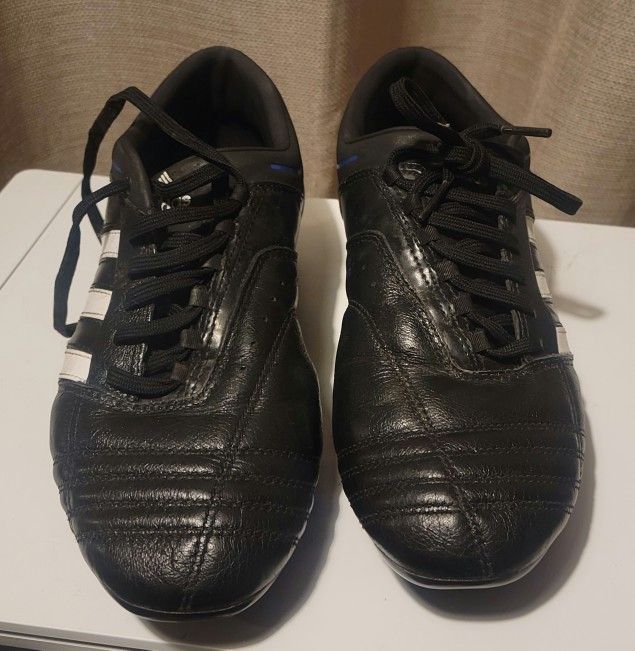 RARE Adidas Adinova Soccer Cleats Men's Size US 7 Black/Blue Cleats G18322 Shoes