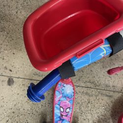 Bike and scooter, and the seed three items