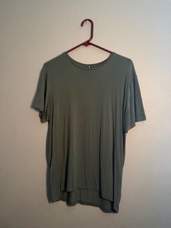 Plain Olive Green T-Shirt Large