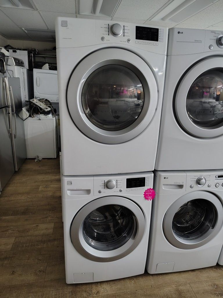 LG Frond Load Washer Gas Dryer Auto Sensing Load Super Large Capacity In Excellent Working Condition