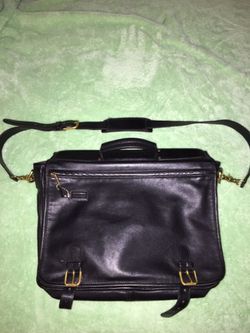 Coach leather messenger bag