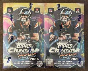 2025 Topps Chrome Cosmic football hobby box