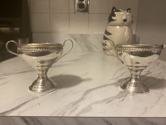R B Sterling Silver Creamer & Sugar!!!