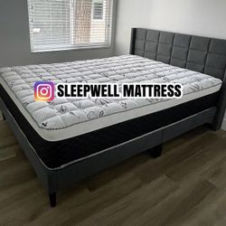 New Queen Bed Frame With Mattress 