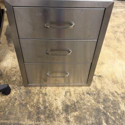 Outdoor Kitchen Stainless Steel Triple Access BBQ Drawers