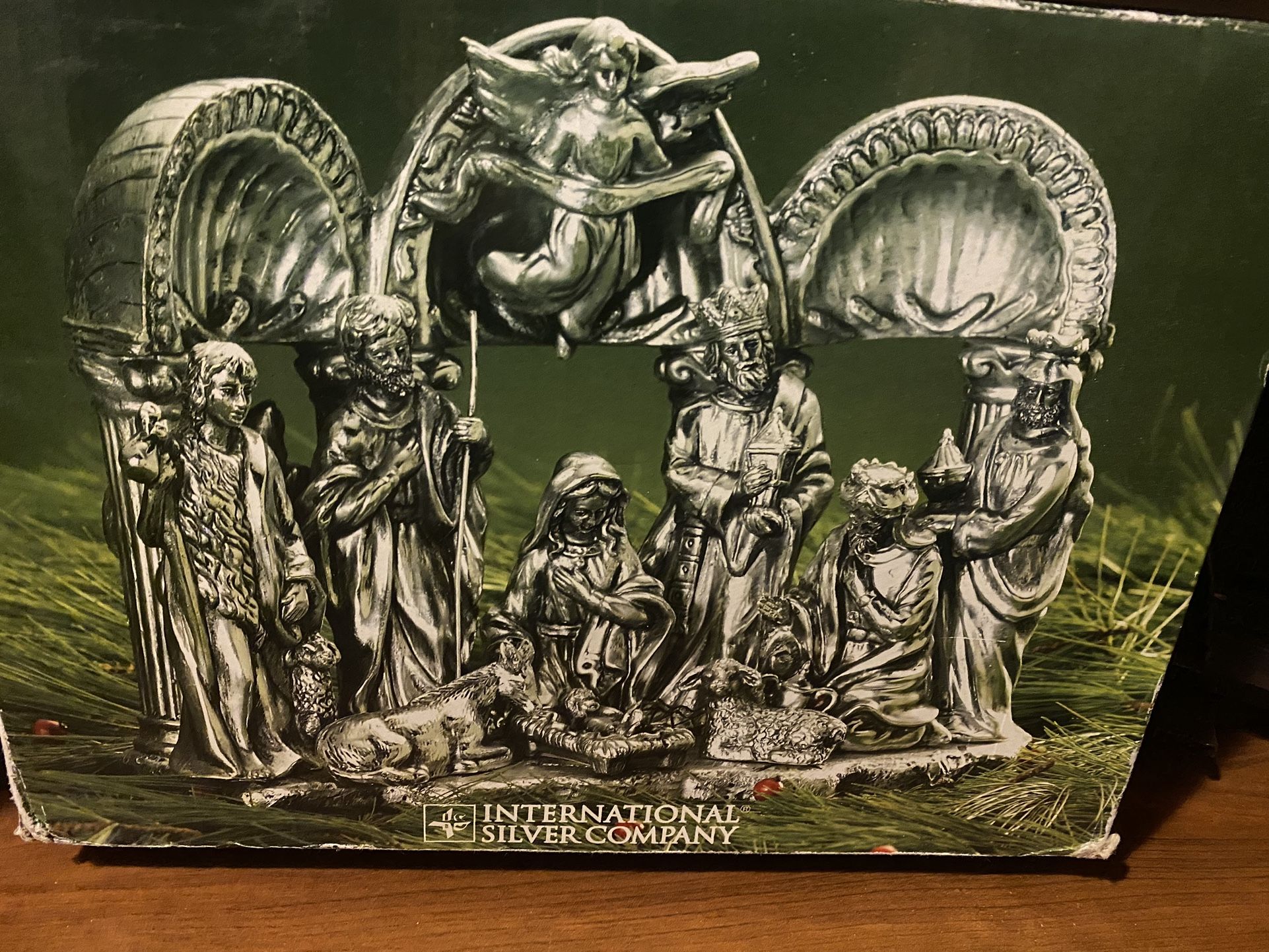 Silver Plated Nativity Scene
