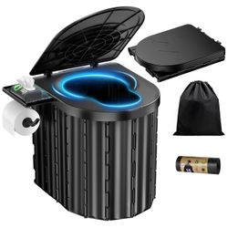 Portable Toilet, Upgraded 15''