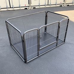 (New in Box) $90 Pet Playpen Heavy-Duty Dog Kennel w/ Plastic Tray, 49x32x28 inches 