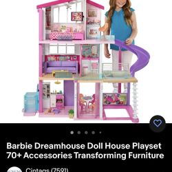 Barbie dream house with 70 accessories hotsell