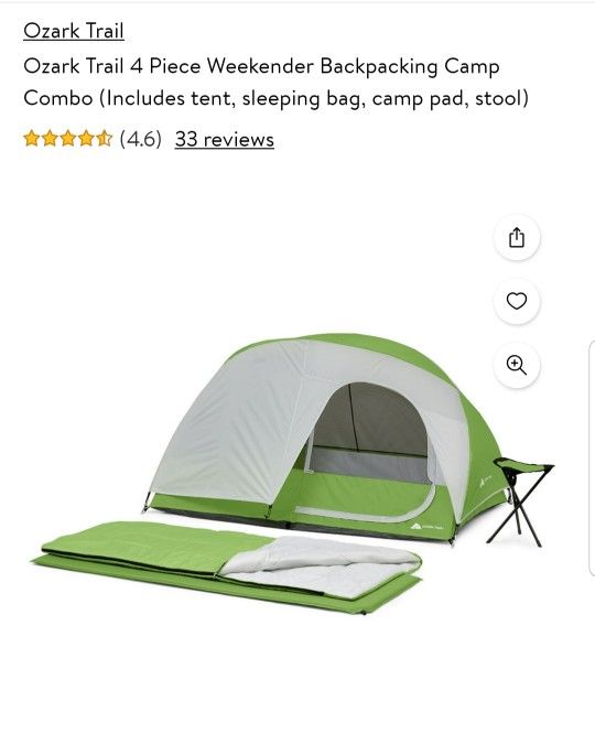 Tent (NEW) Ozark Trails Piece Camp Combo