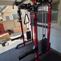 Vesta Pro Series 2in1 Squat Rack | Functional Trainer | 400lb Weight Stack | Commercial Grade | Gym Equipment | FREE DELIVERY🚚 🔴