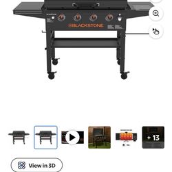 Blackstone 36 in griddle with hood.