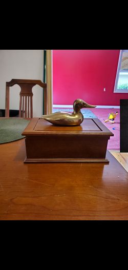 Brass Duck Jewelry Box