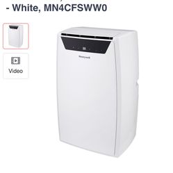Heating & Cooling  Air Conditioners Honeywell 14,000 BTU Portable Air Conditioner, Dehumidifier and Fan - White, MN4CFSWW0