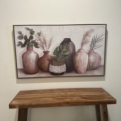 NWOT Gorgeous Framed Canvas Art