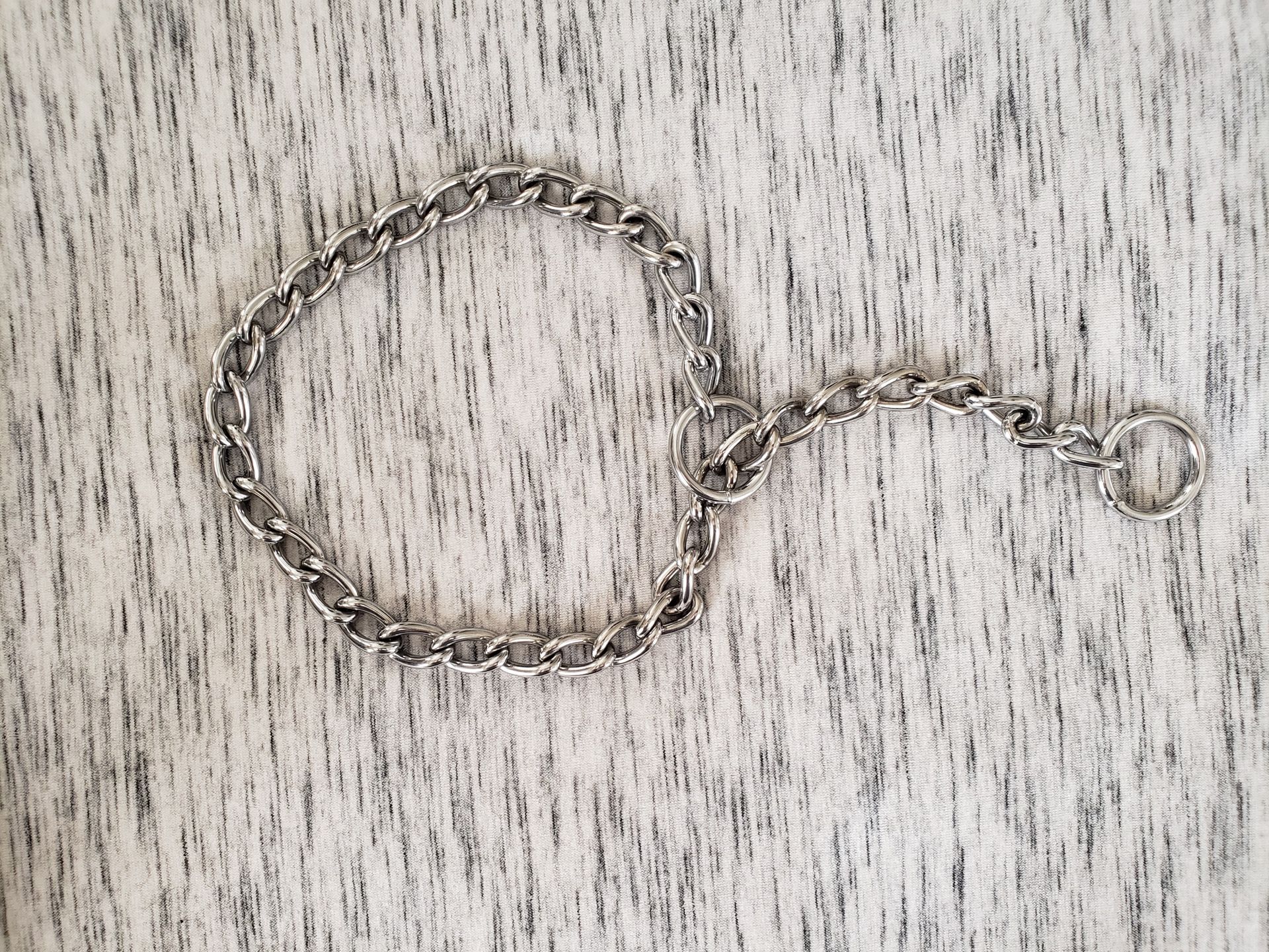 20 Inch Metal Chain Link Slip Collar For Dogs