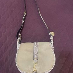 Michael Kors Snakeskin Saddlebag