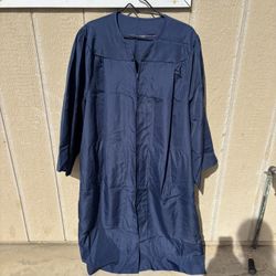 Navy Blue Grad Gown
