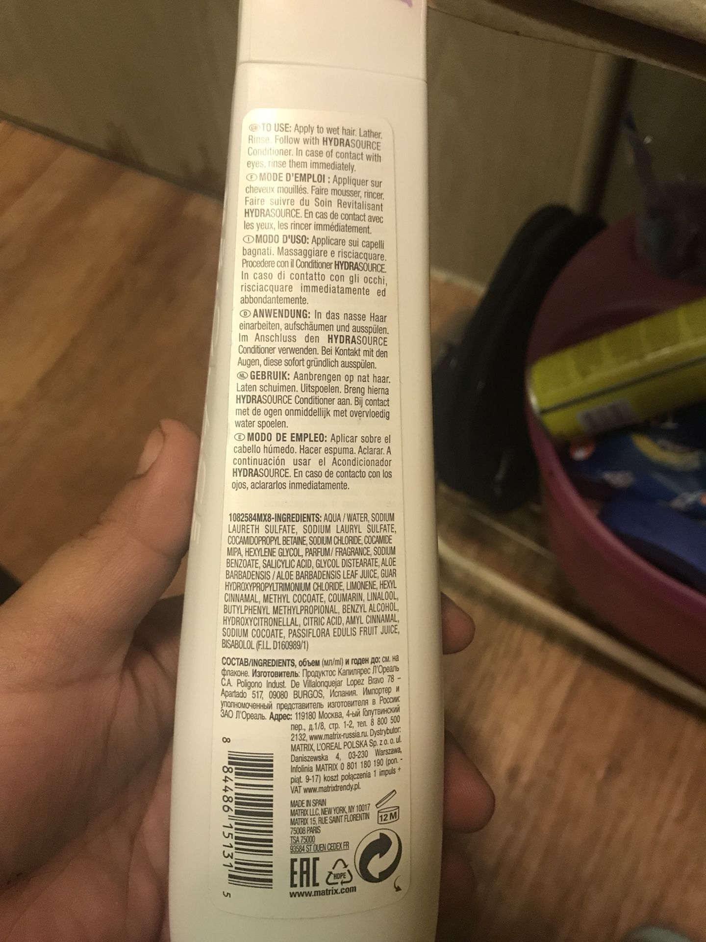 Biolage Hydrasource shampoo and conditioning balm