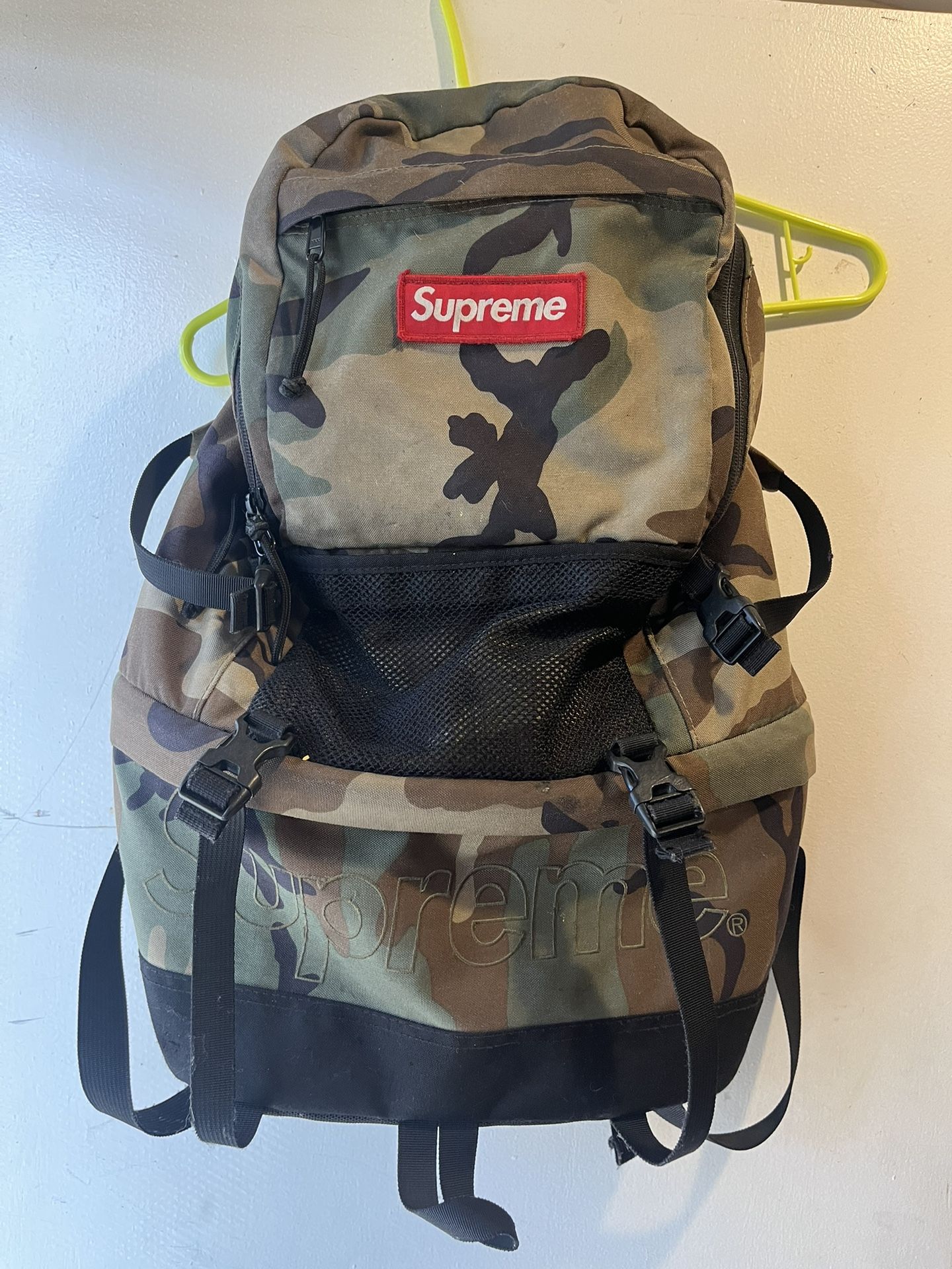Supreme fw15 1000 Denier Cordura Backpack Camo Camouflage