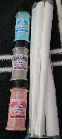 Flossing sugar to make cotton candy used a tbsp of each comes with the cones $20