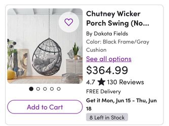 New Swinging Chair Ceiling Chain Mount