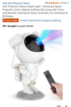 Star Projector Galaxy Night Light - Astronaut Space Projector,