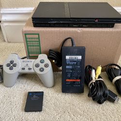 PlayStation 2 PS2 Console Slim BUNDLE! + Accessories SCPH-70012