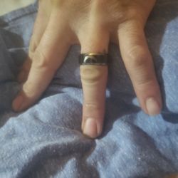 Mens Tungsten Charger Ring 