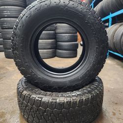 🔥 (2) 265 70 17 Nitto & Firestone All Terrain Tires 