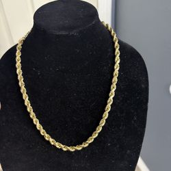 10k gold rope chain