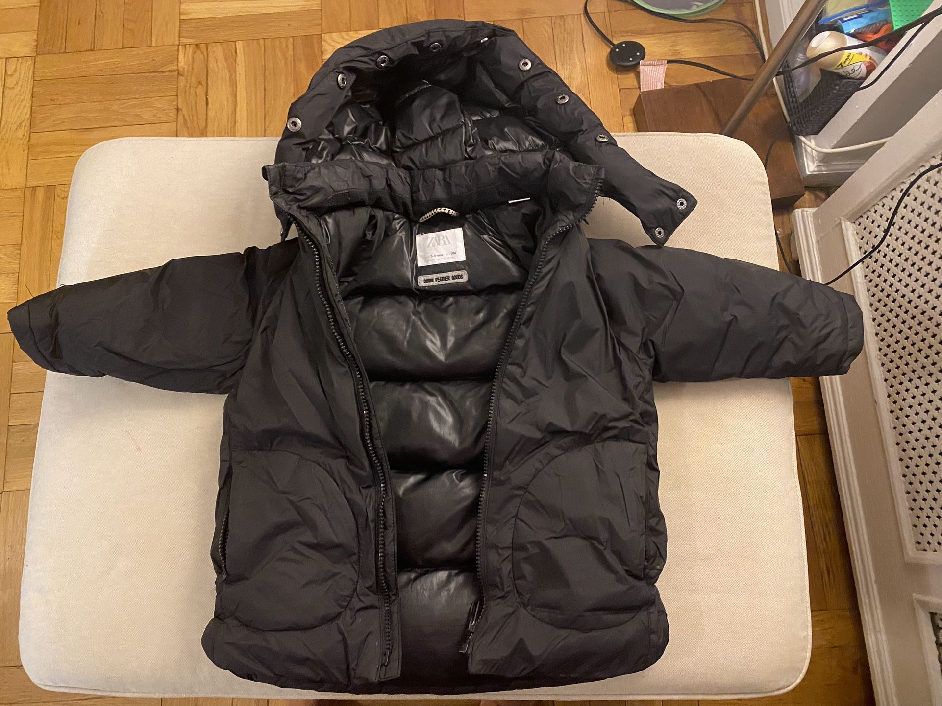 Zara 3-4 years old down feather winter coat