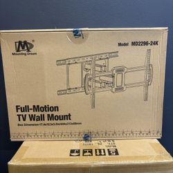 Brand New Full Motion  TV WALL MOUNT 42”-75” TV