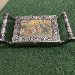 12” x 6” Silver Tone Jewelry Box $15.00  