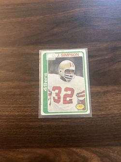 OJ Simpson Topps ‘78